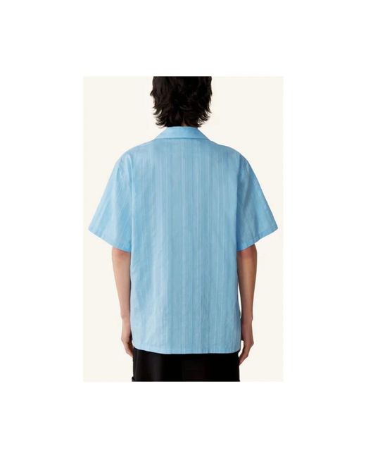 Lanvin Textured Shirt in het Blue voor heren