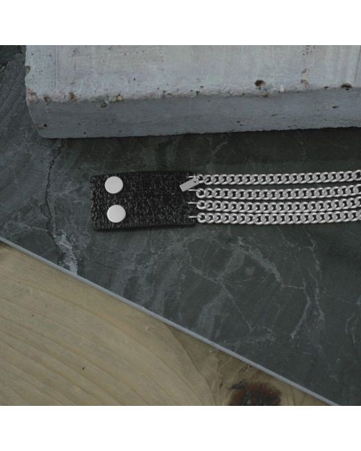 Dansk Copenhagen Gray Nordischer stil lederarmband