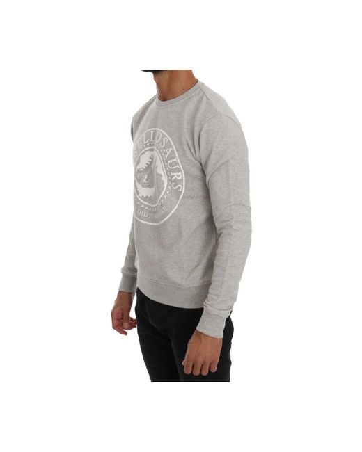Frankie Morello Gray Sweatshirts for men