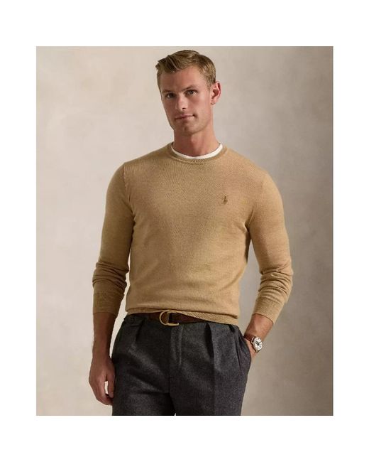 Ralph Lauren Natural Round-Neck Knitwear for men