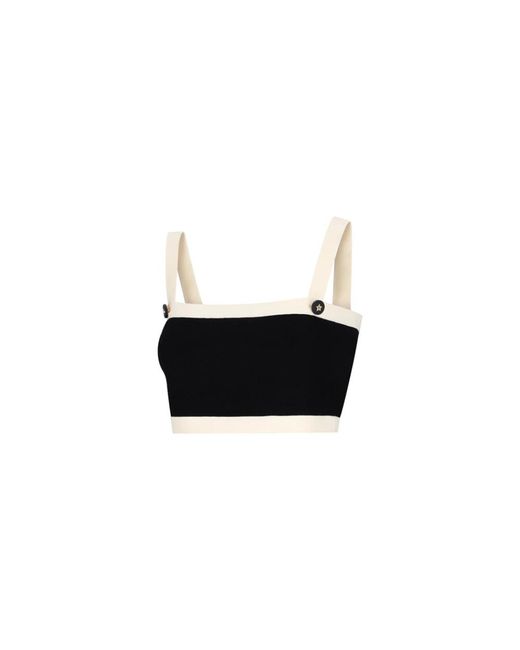 Dior Black Sleeveless Tops