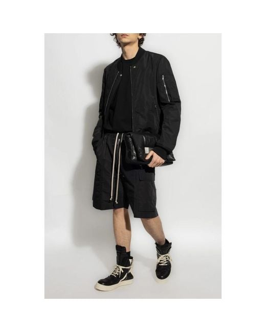Rick Owens Black Bomber Jackets for men