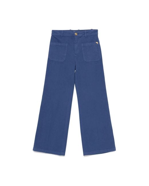 Wide Trousers Chloé de color Blue