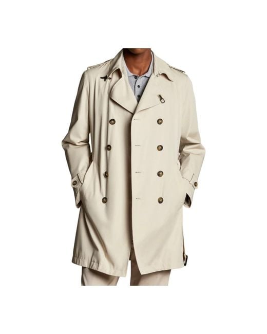 Fay Natural Trench Coats for men