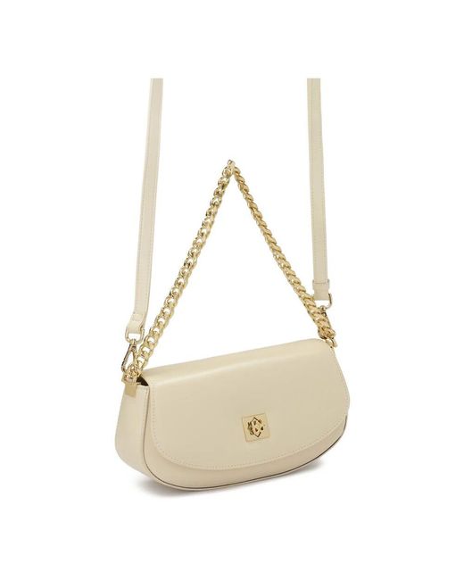 Kazar Natural Cremefarbene Tasche Mit Stabiler Konstruktion