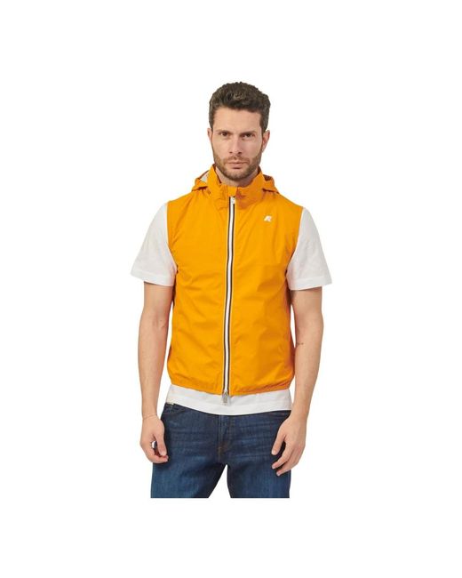 K-Way Orange Vests for men