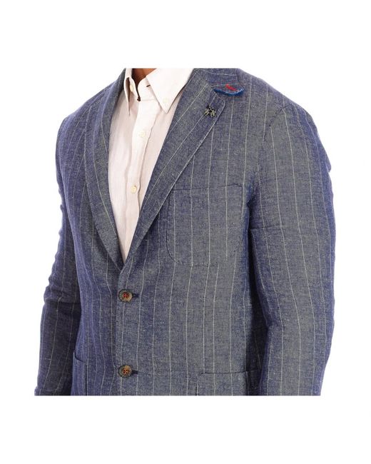 La Martina Blue Formal Blazers for men