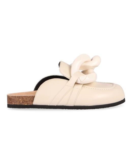 J.W. Anderson Natural Leder chain link mules