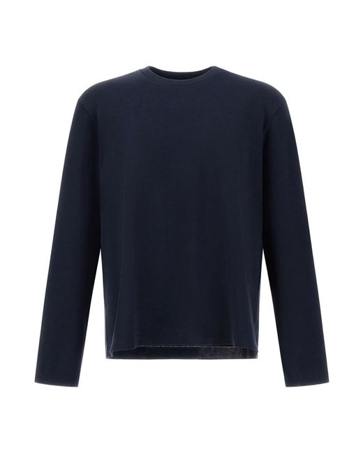 Herno Blue Long Sleeve T-Shirts for men