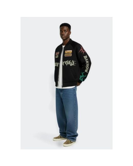 Barrow Black Bomber Jackets for men