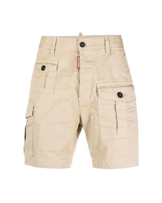 DSquared² Natural Casual Shorts for men