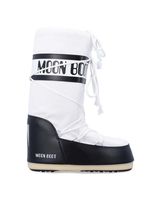 Moon Boot White Winter Boots