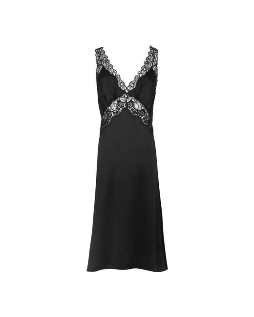 Saint Laurent Midi Dresses in het Black