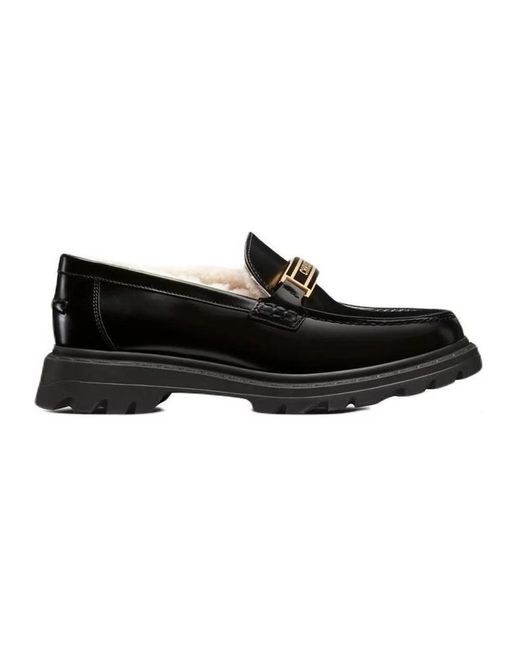 Scarpe loafer nere shearling ss22 di Dior in Black