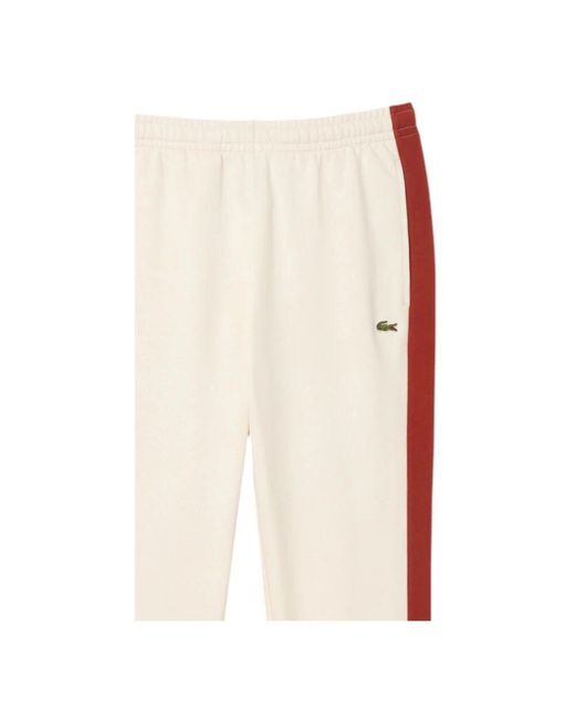Lacoste Weiße trainingshose modell xh9557 in Pink für Herren