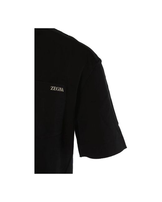 Zegna Black T-Shirts for men