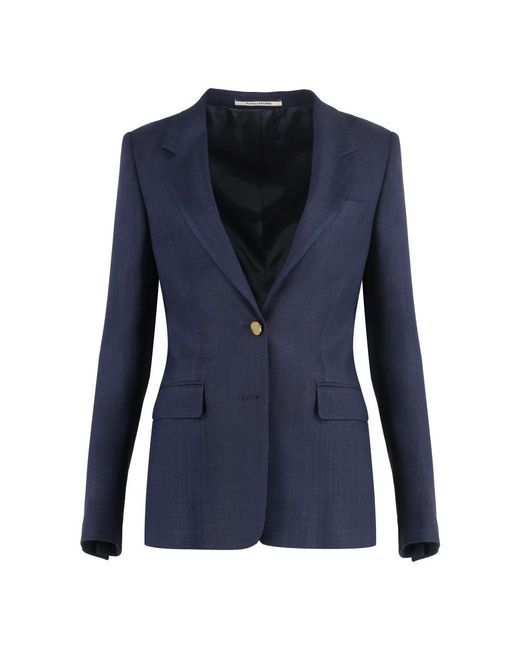 Tagliatore Blue Einreihiger ein-knopf-blazer