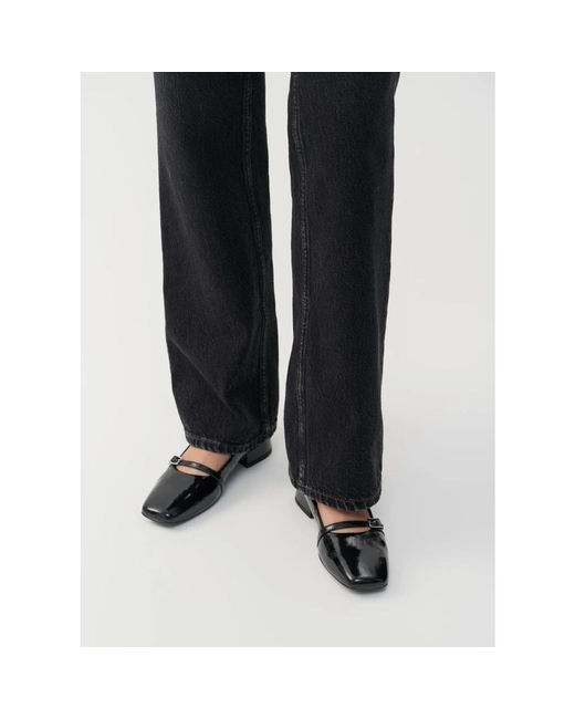 Vagabond Black Schwarze Mary Jane Pumps Mit Eckiger Zehenkappe