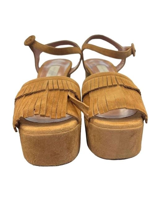 L'Autre Chose Brown Stylische sandale für frauen
