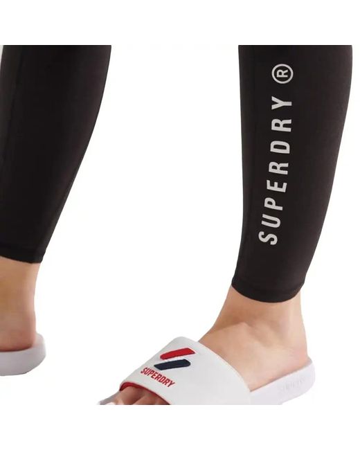 Leggings Superdry de color Black