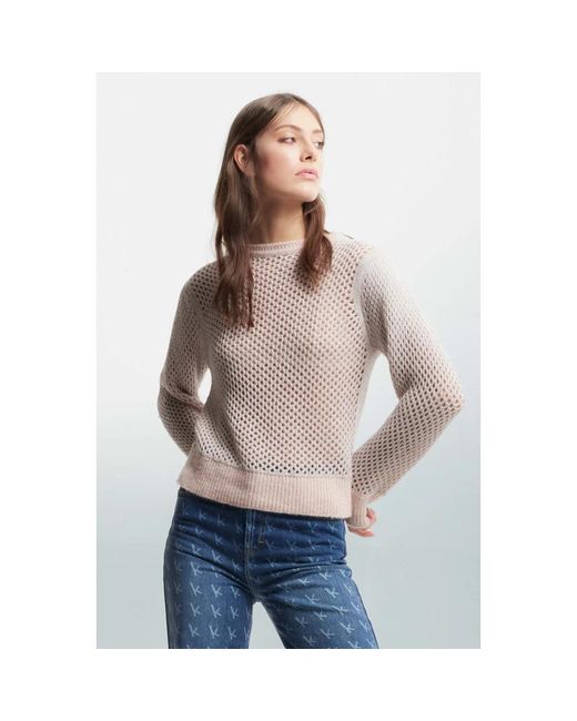 Kocca Round-Neck Knitwear in het Gray