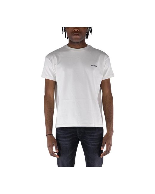 T-shirt girocollo con mini logo di we11done in White da Uomo