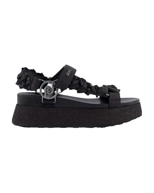 Liu Jo Black Flat Sandals