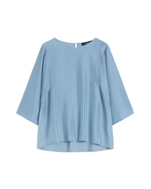 Weekend by Maxmara Blue Blouses