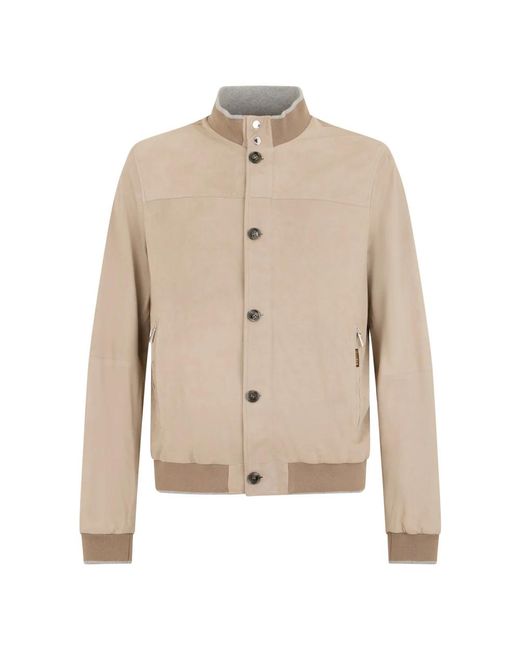 Moorer Natural Bomber Jackets for men