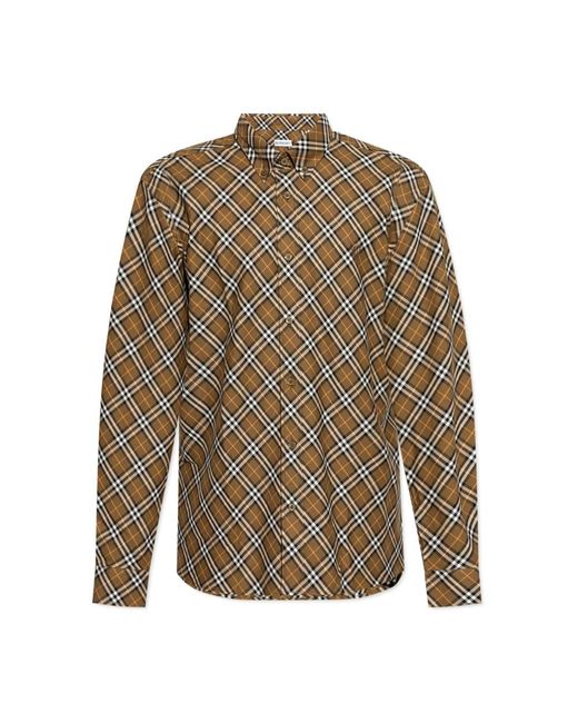 Burberry Casual Shirts in het Brown voor heren