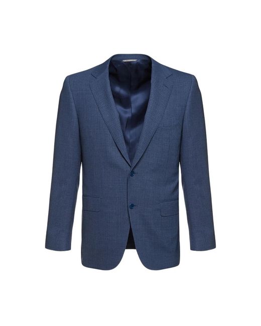 Canali Jassen ,Blauw ,Wol Impeccabile Wollen Pak in het Blue voor heren