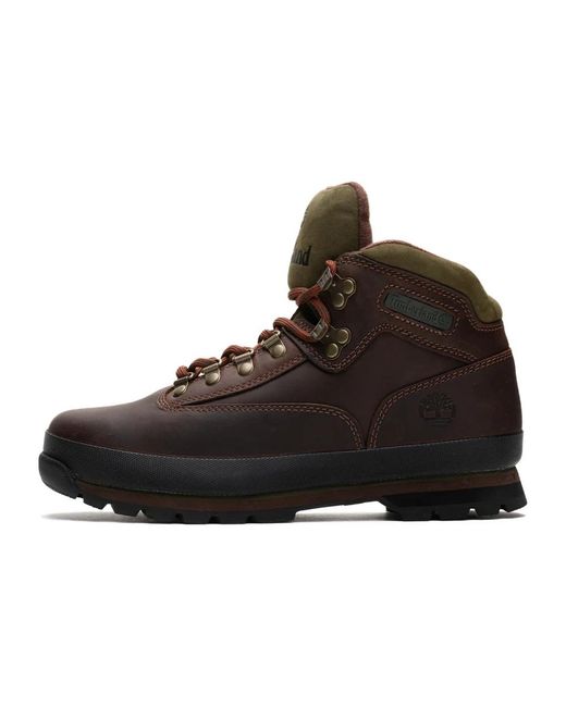 Timberland Black Lace-Up Boots for men