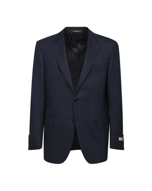 Canali Kostuums ,Blauw ,Wol Blauw Wollen Pak Jas Broek in het Blue voor heren