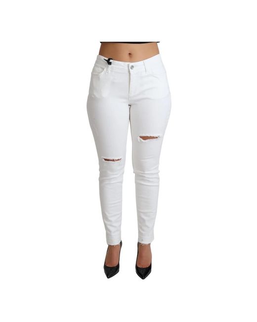 Dolce & Gabbana Gray Skinny Fit Jeans