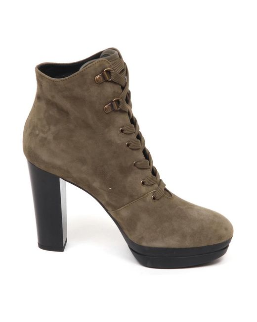 Hogan Brown Ankle Boot
