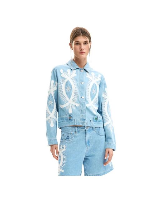 Desigual Blue Chaq_Border Jacket