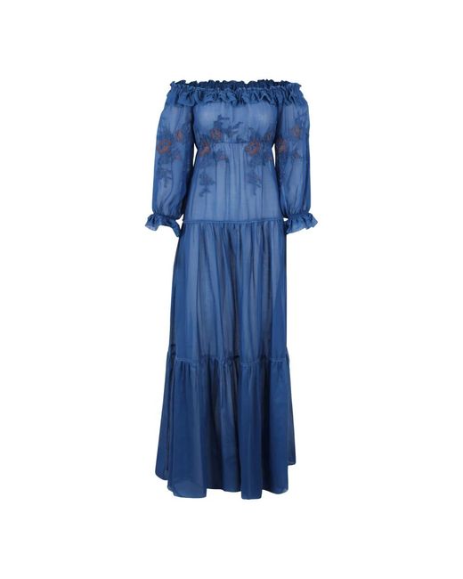 Ermanno Scervino Blue Maxi Dresses