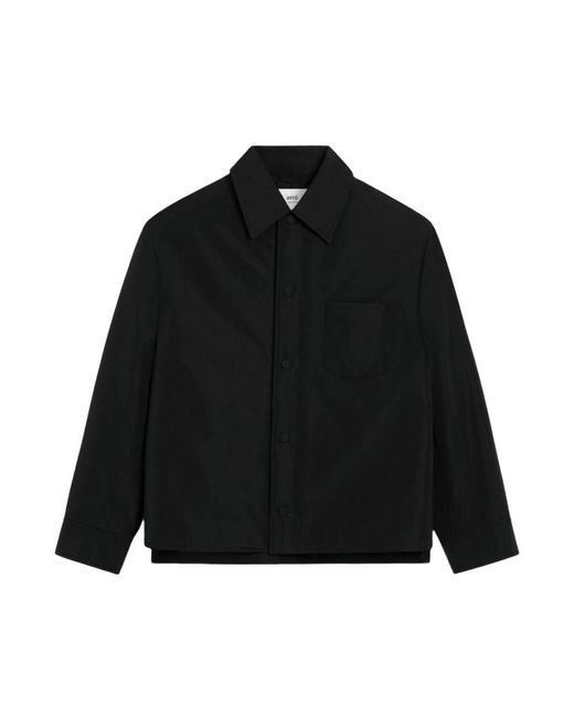 AMI Jassen ,Zwart ,Zwarte Overhemd Collectie in het Black voor heren