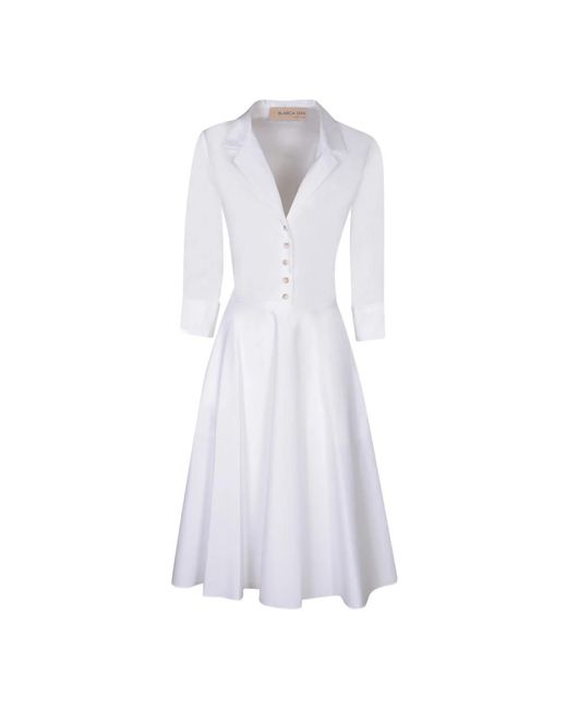 Blanca Vita White Shirt Dresses