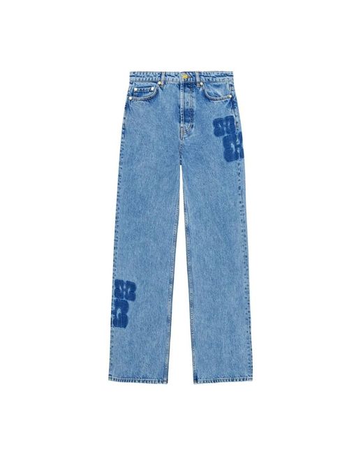 Straight jeans di Ganni in Blue