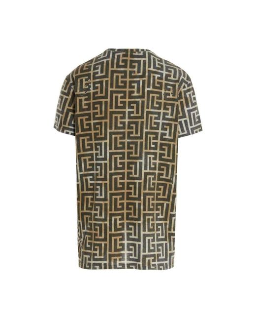 Balmain Tops ,Stijlvol T-Shirt Voor Mannen En Vrouwen in het Green voor heren