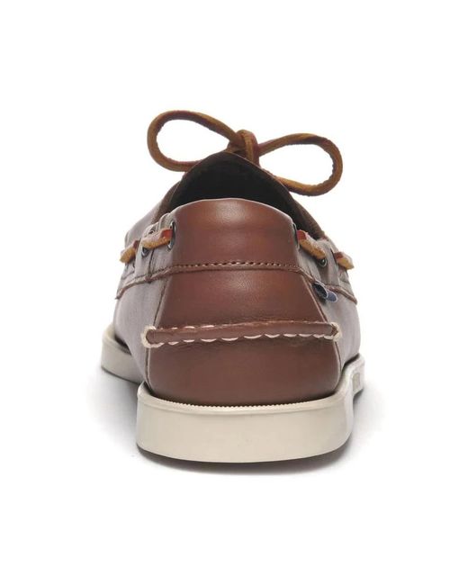 Sebago Brown Sailor Shoes for men