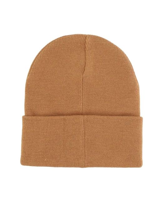 Obey Accessoires ,Bruin ,Bruine Suiker Beanie Hoed Met Micro Rib in het Brown voor heren