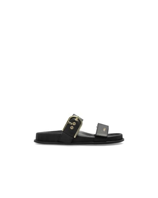 Furla Black Sliders