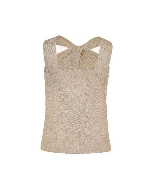 D.exterior Natural Sleeveless Tops