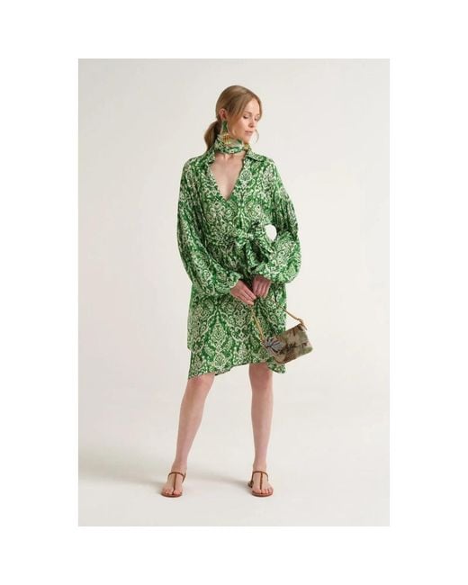 Maliparmi Green Short Dresses
