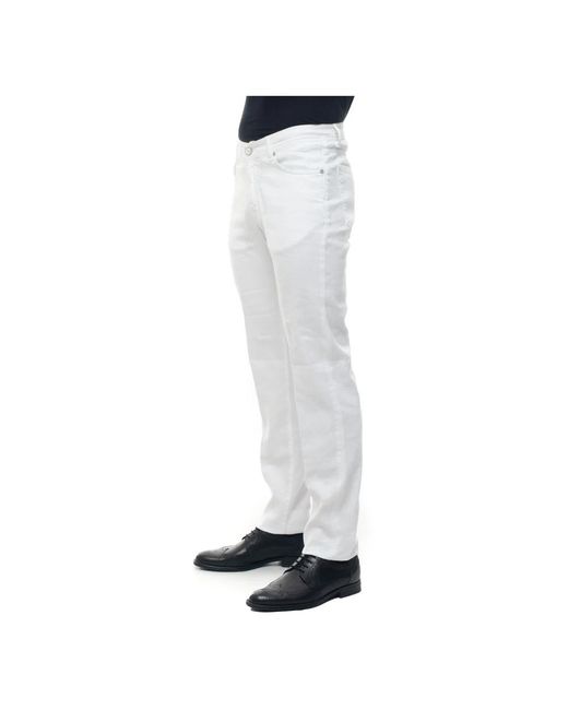Kiton Blue Slim-Fit Trousers for men