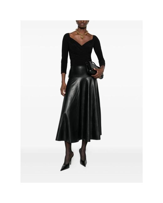 Norma Kamali Elegante Zwarte Top Aw25 in het Black