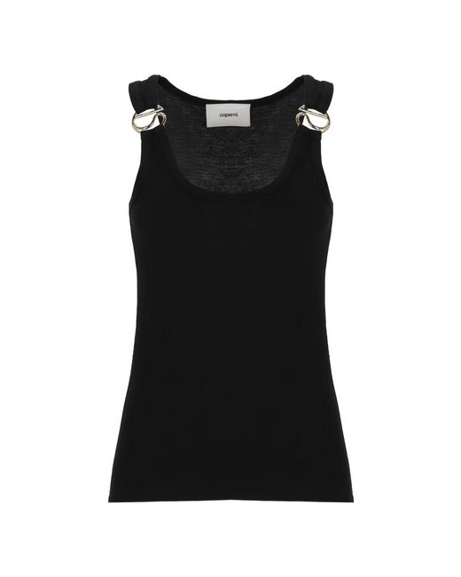 Coperni Black Sleeveless Tops