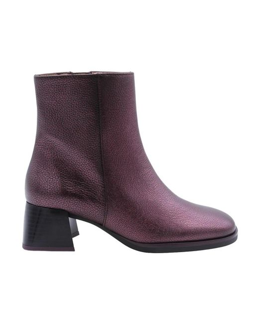 Hispanitas Purple Heeled Boots